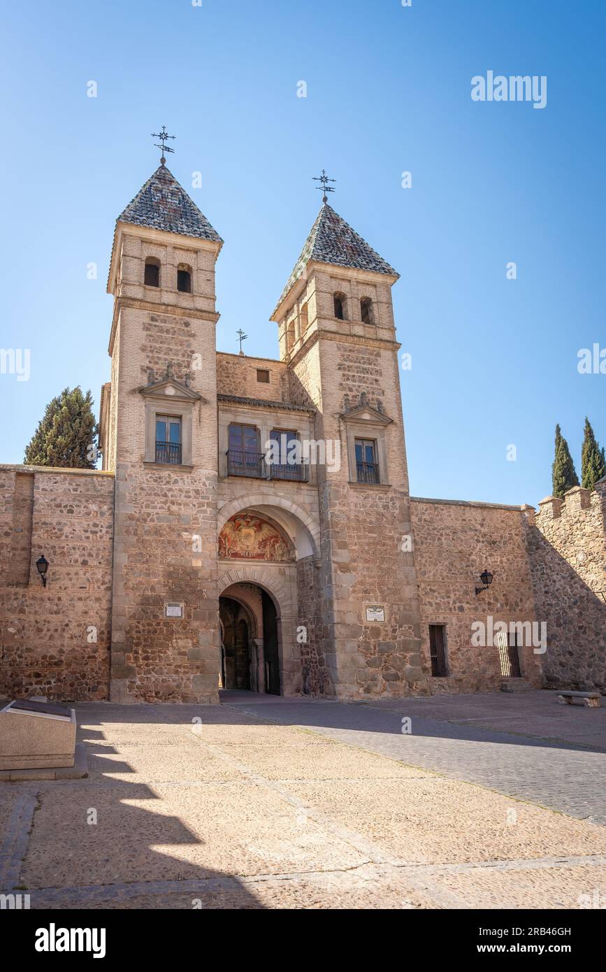 Courtyard of Puerta de Bisagra Nueva Gate - Toledo, Spain Stock Photo
