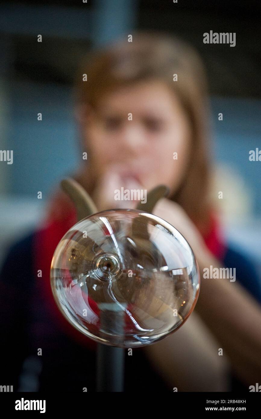 Switzerland, Canton Nidwalden, Hergiswil, Glasi glassware Stock Photo
