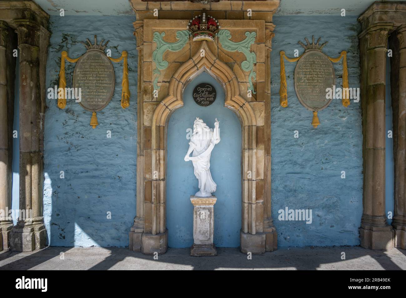 Bristol Colonnade, Portmeirion, North Wales, UK Stock Photo