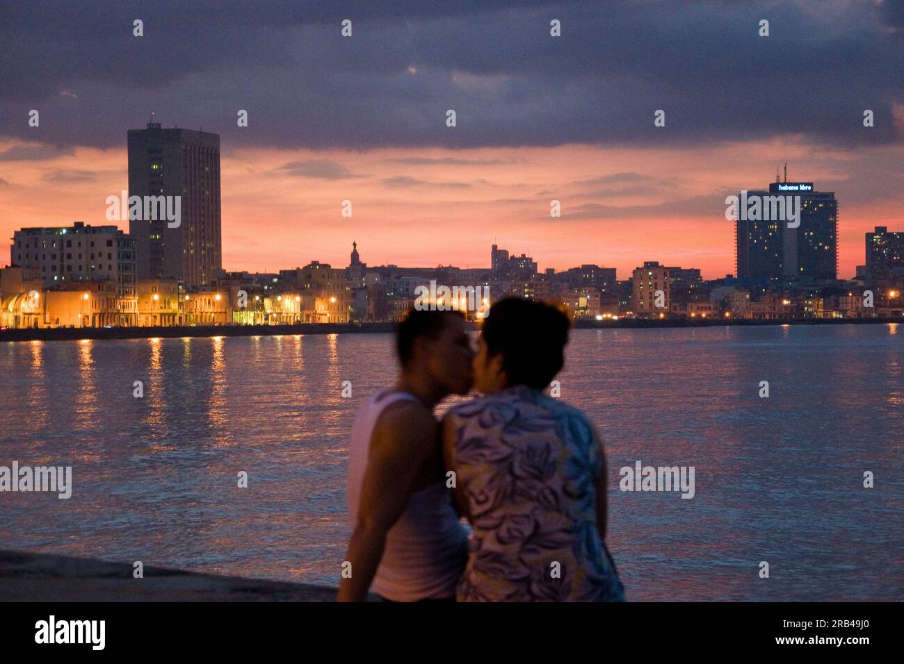 Cuba, Havana, malecon Stock Photo