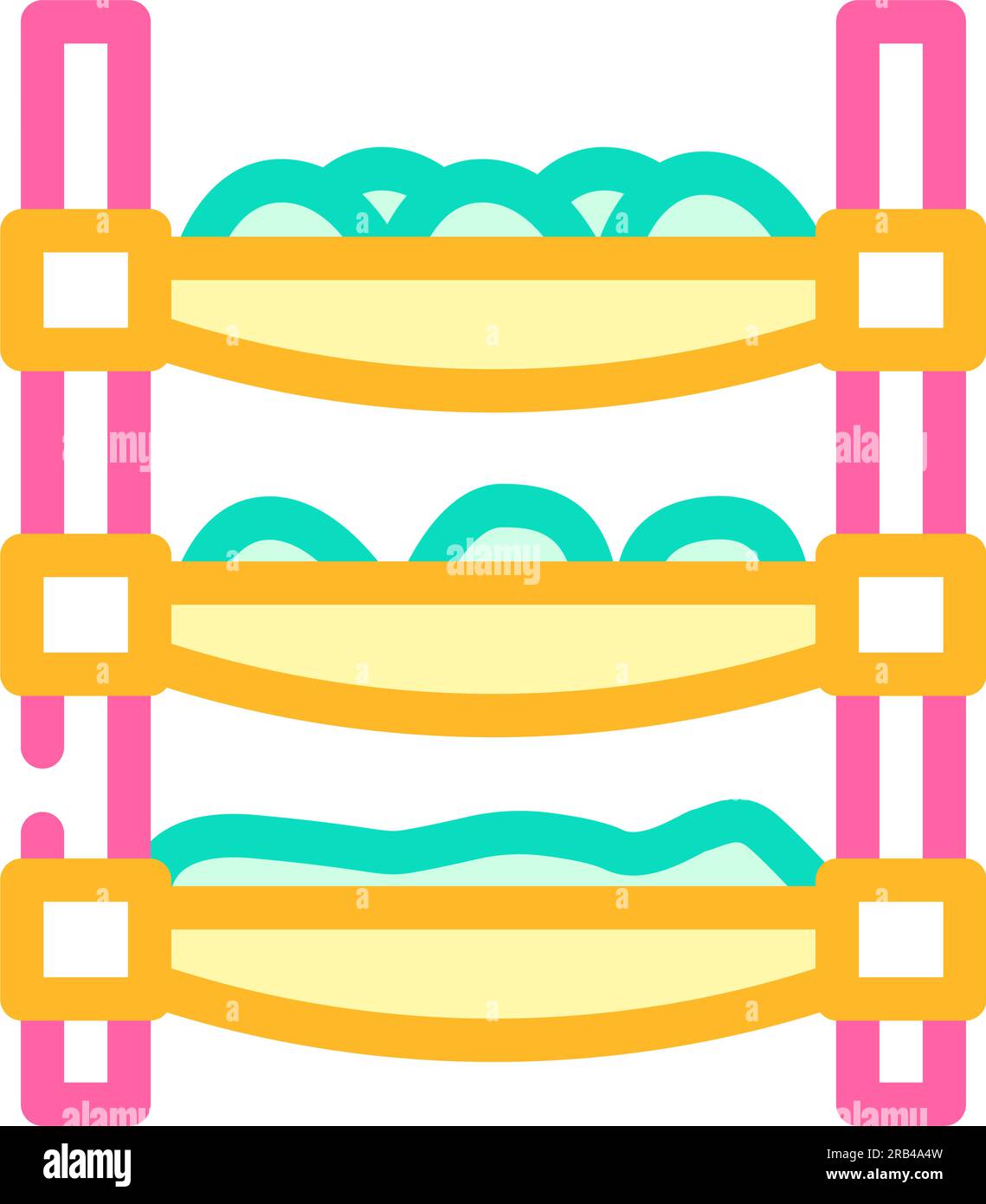 vertical farming environmental color icon vector illustration Stock ...