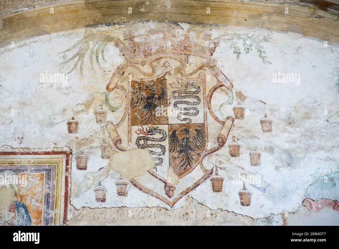 Italy, Lombardy, Soncino, fresco Stock Photo
