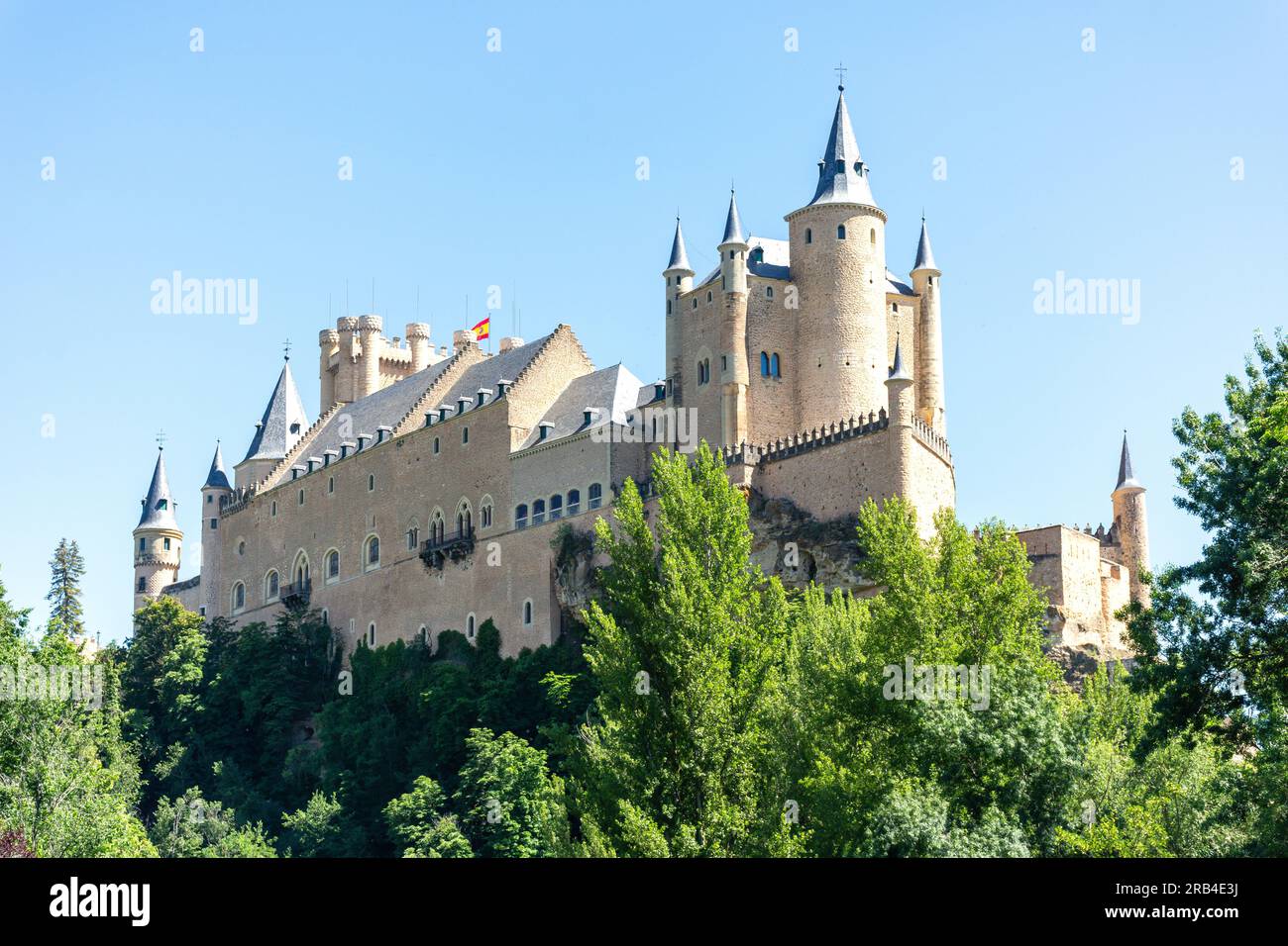 12th century Alcázar of Segovia, Segovia, Castile and León, Kingdom of Spain Stock Photo