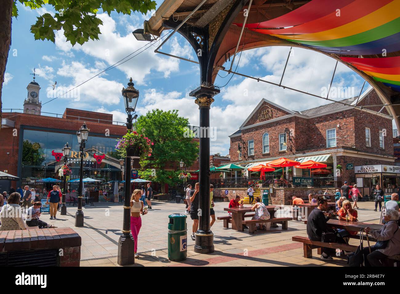 Warrington town centre Golden Square shopping mall. Stock Photo