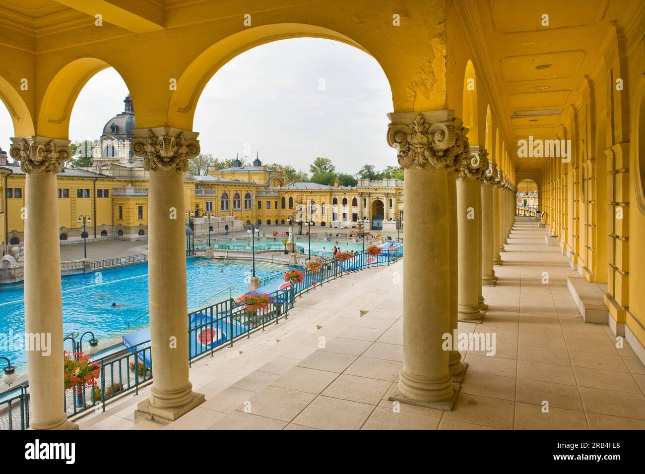 Hungary Pool Building Hungary, Budapest, Szechenyi (Szechenyi) thermal Baths, spa and ...