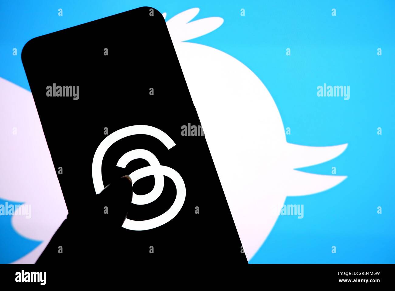 In this photo illustration, a Threads Application logo is seen ...