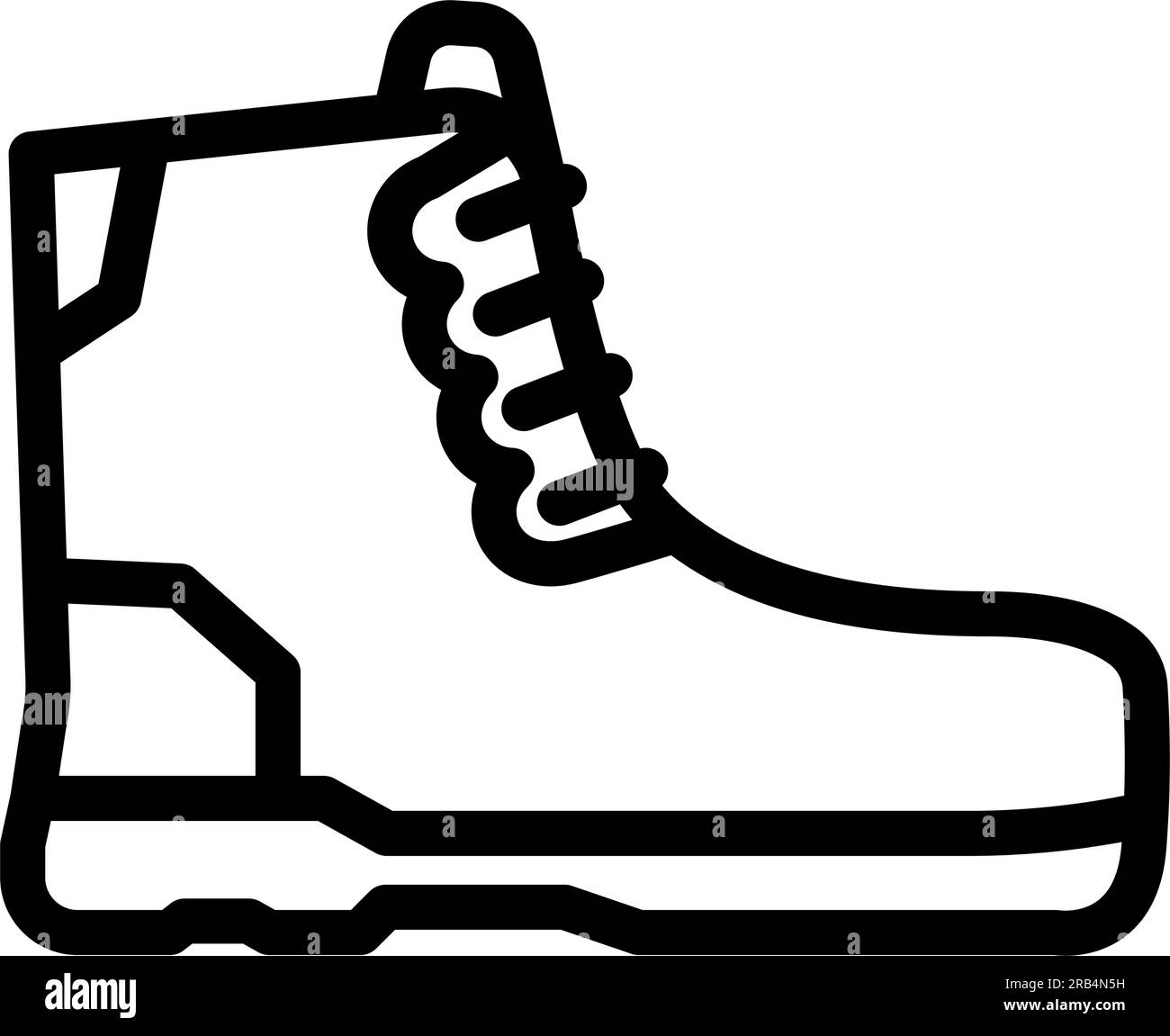 work boots civil engineer line icon vector illustration Stock Vector