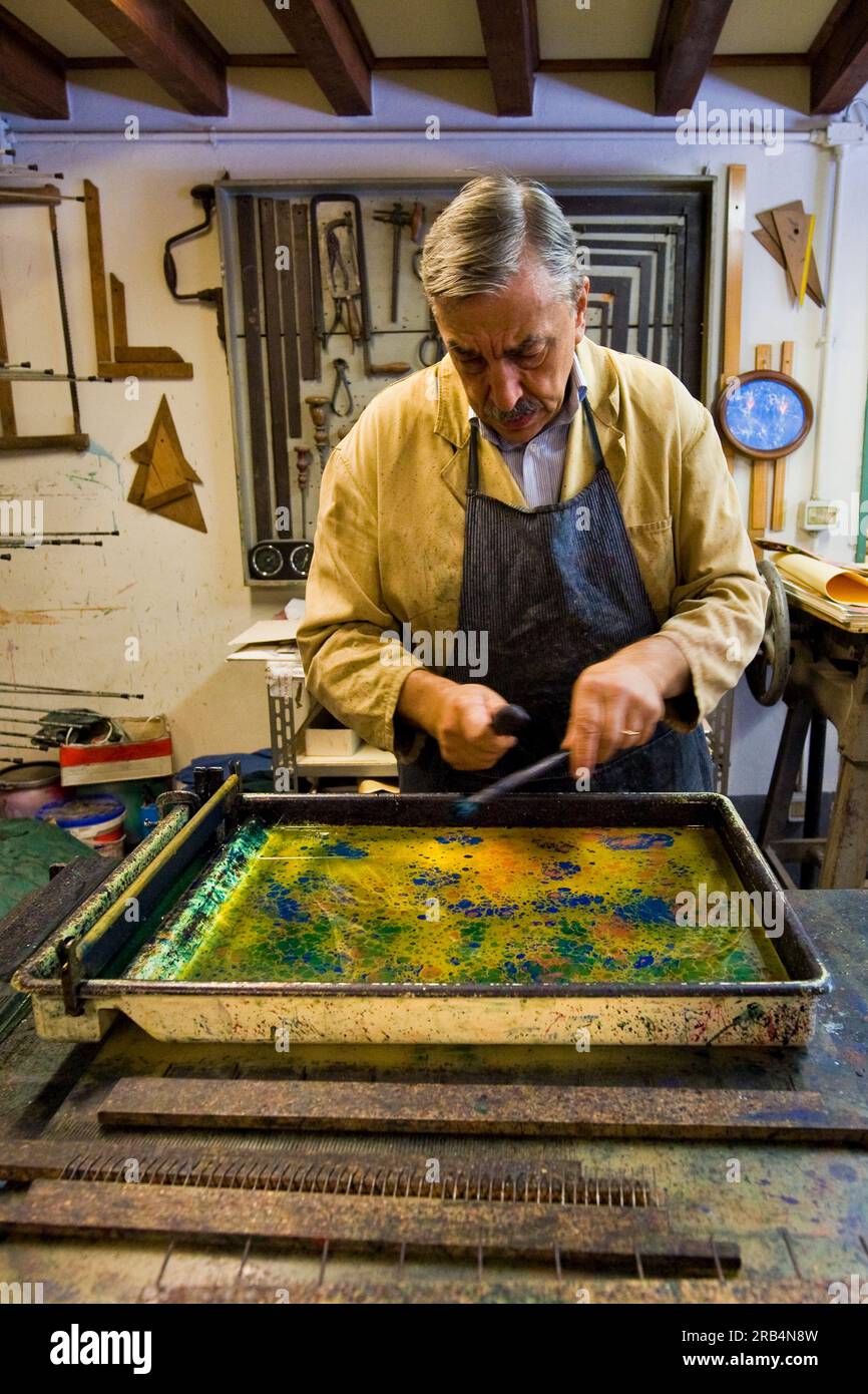 Giulio giannini. i giannini di firenze. bookbinder Stock Photo Alamy
