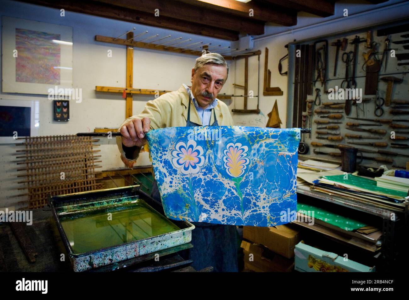 Giulio giannini. i giannini di firenze. bookbinder Stock Photo Alamy