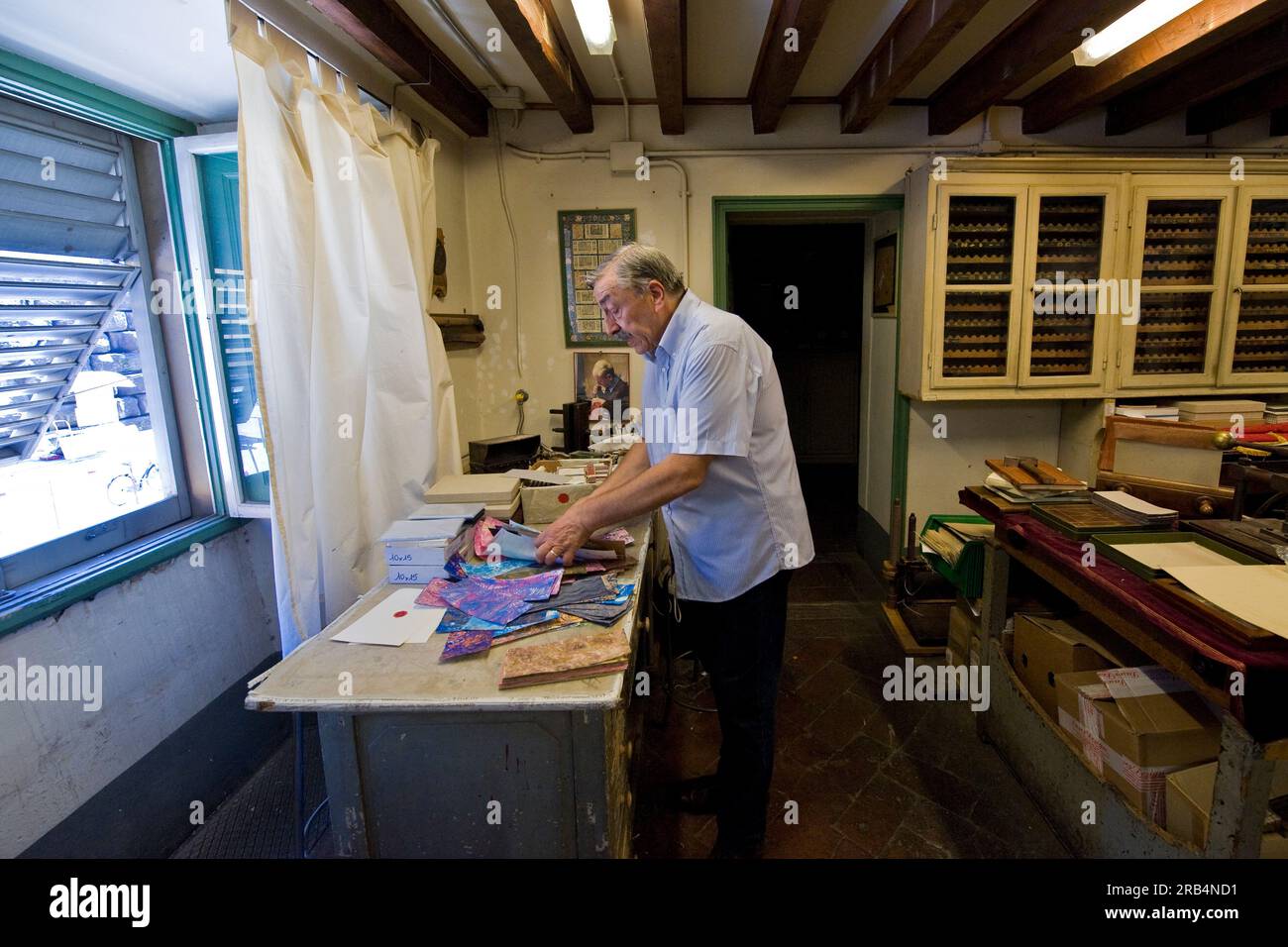 Giulio giannini. i giannini di firenze. bookbinder Stock Photo Alamy