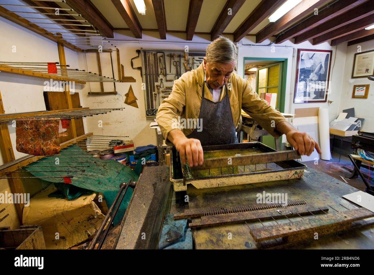 Giulio giannini. i giannini di firenze. bookbinder Stock Photo Alamy