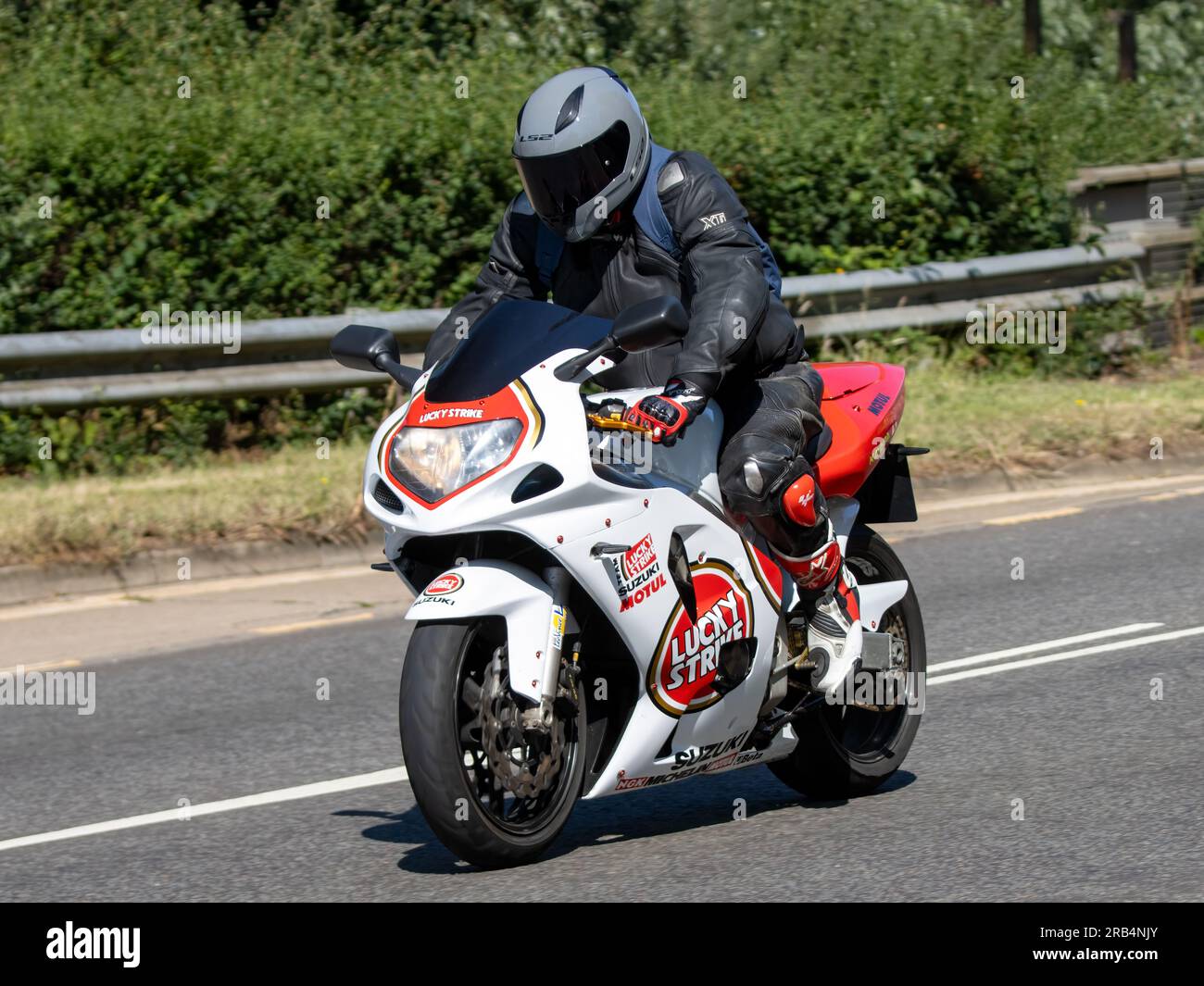 Milton Keynes,UK - July 7th 2023: Lucky Strike Suzuki motorcycle ...