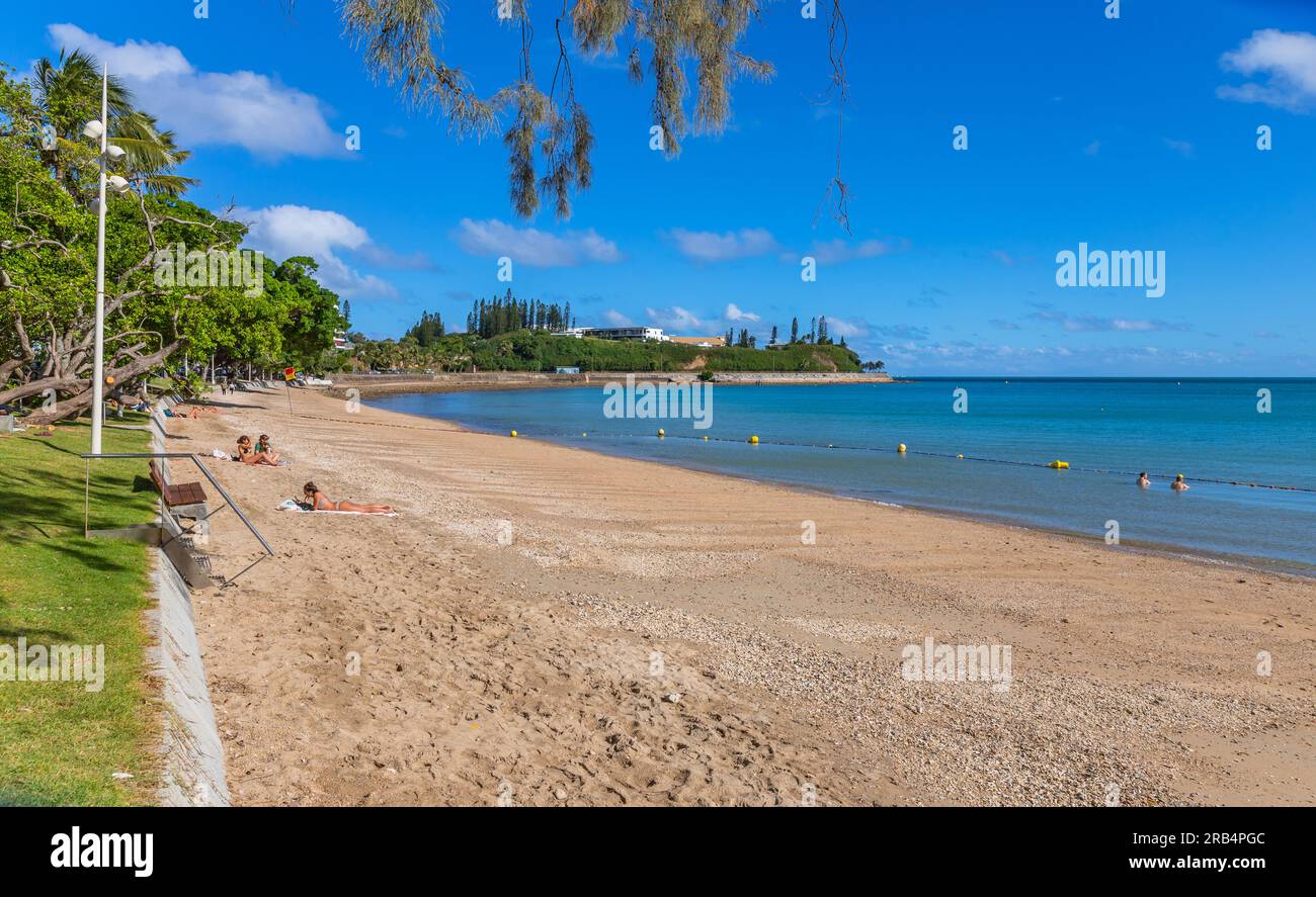 Noumea; New Caledonia 03 June 2023 People relaxing in the afternoon