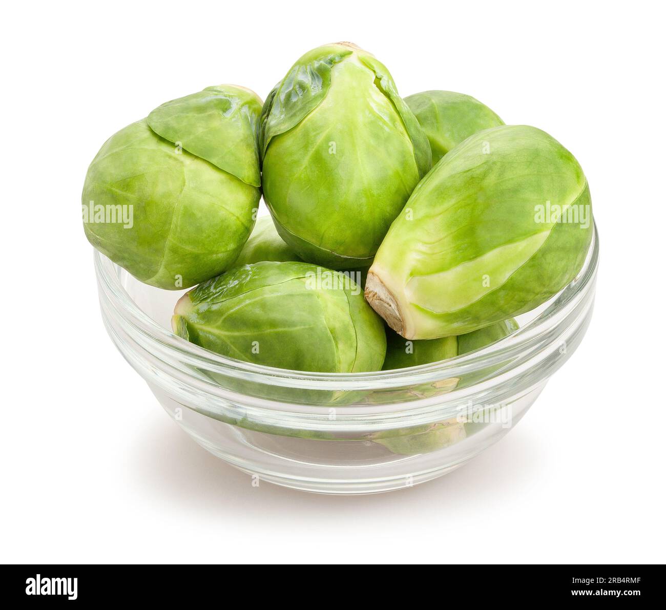 brussels sprouts path isolated on white Stock Photo