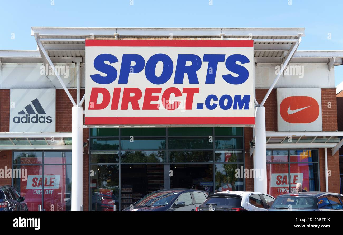 Sports Direct store frontage Stock Photo