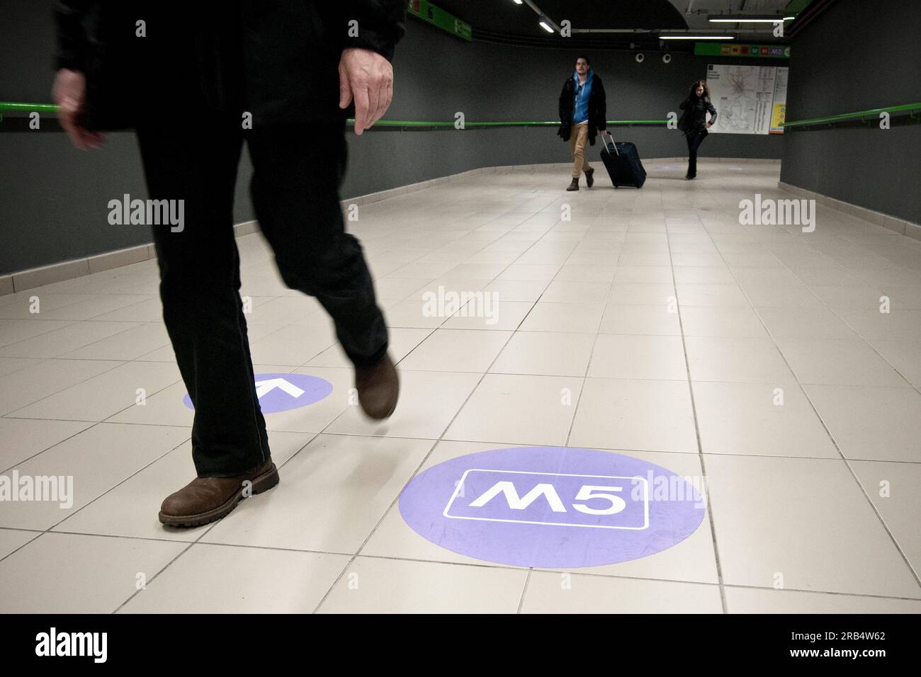 M5. Milan metro line 5 Stock Photo - Alamy