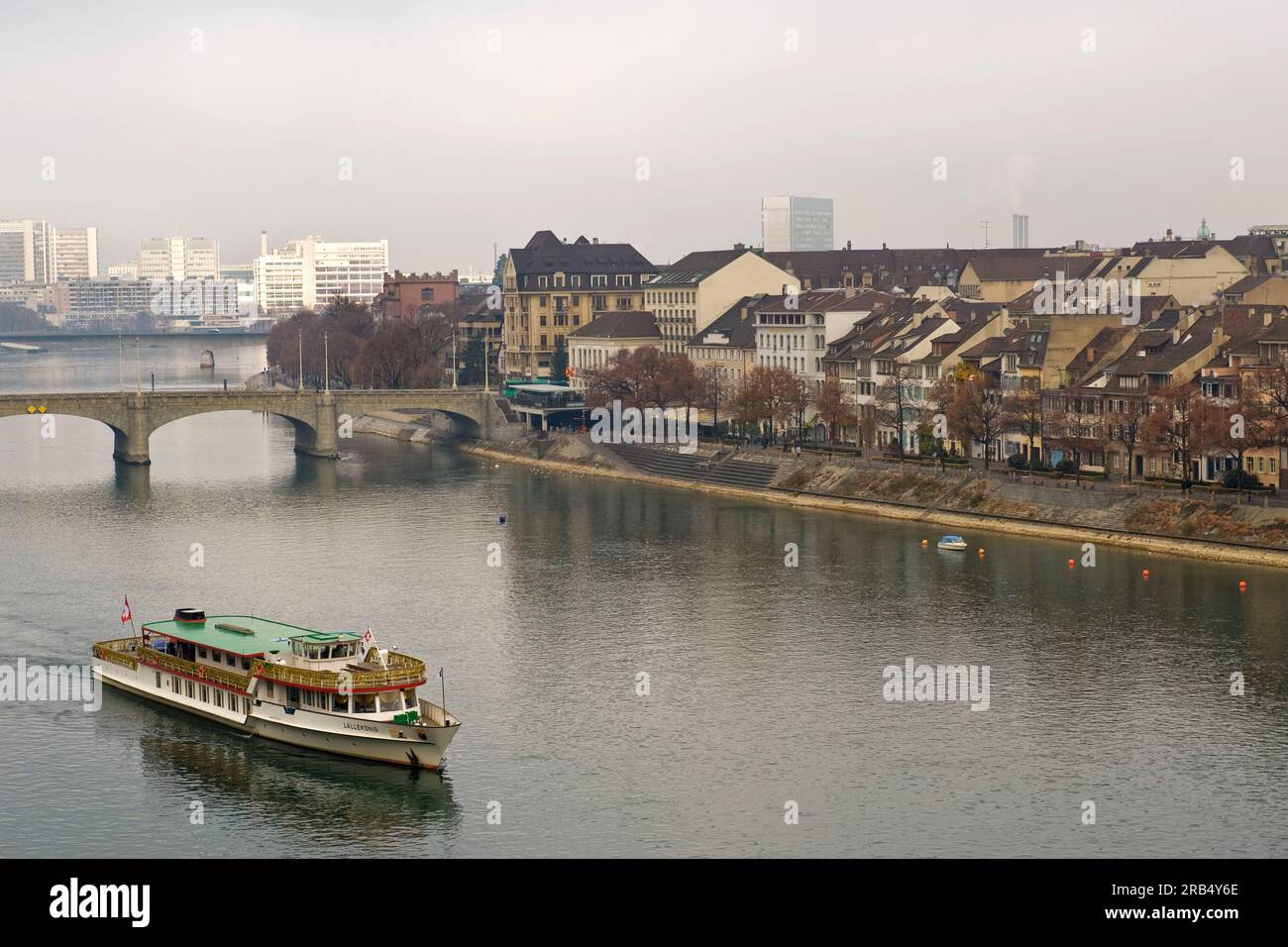 Rhein river. Basel. Switzerland Stock Photo - Alamy