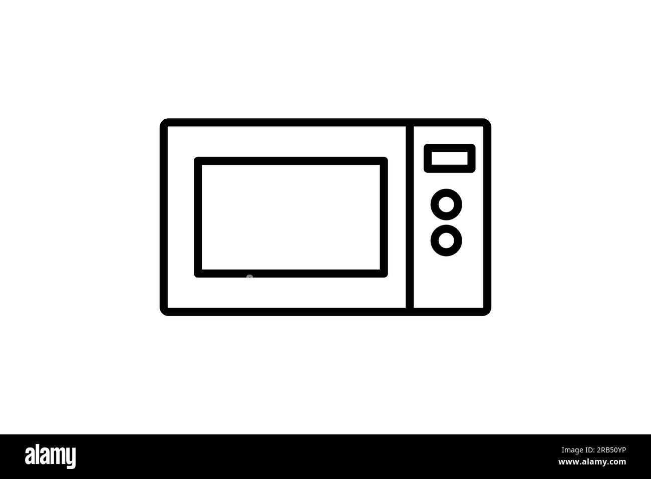 Microwave icon. icon related to element of bakery, electronic device. Line icon style design. Simple vector design editable Stock Vector