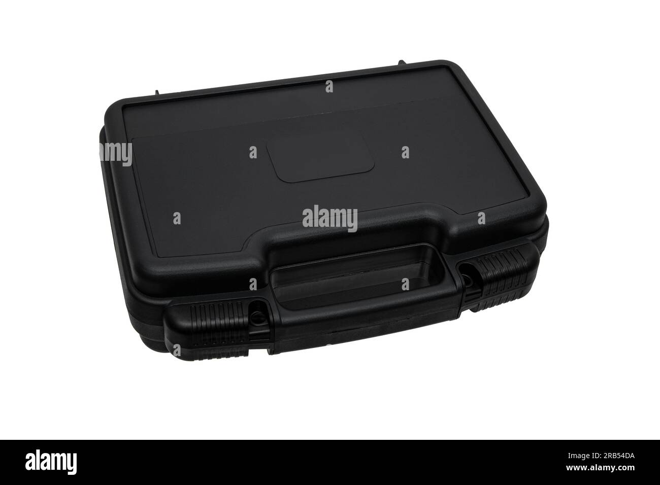 Black plastic container with foam inside for safe storage and