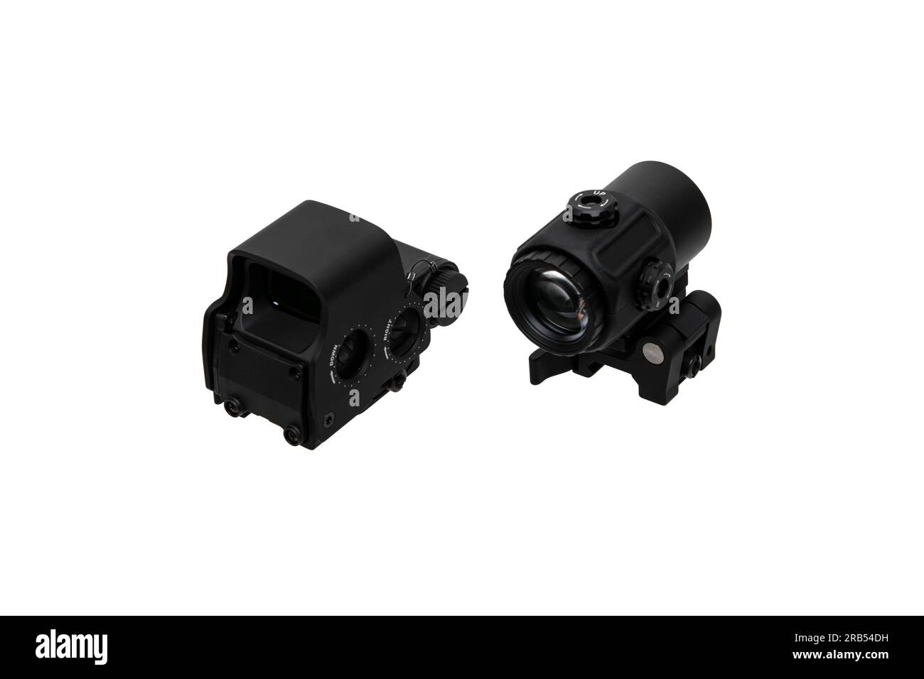 Collimating Magnifier Modern optical collimator sight with magnifier. Aiming device for ...