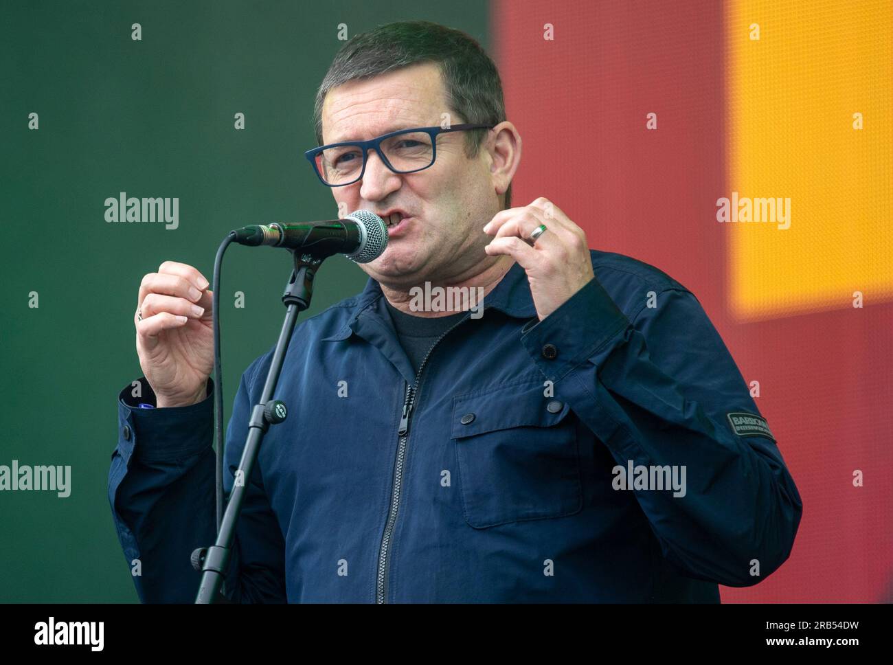 Paul Heaton performing on the main stage at the TRNSMT Festival at