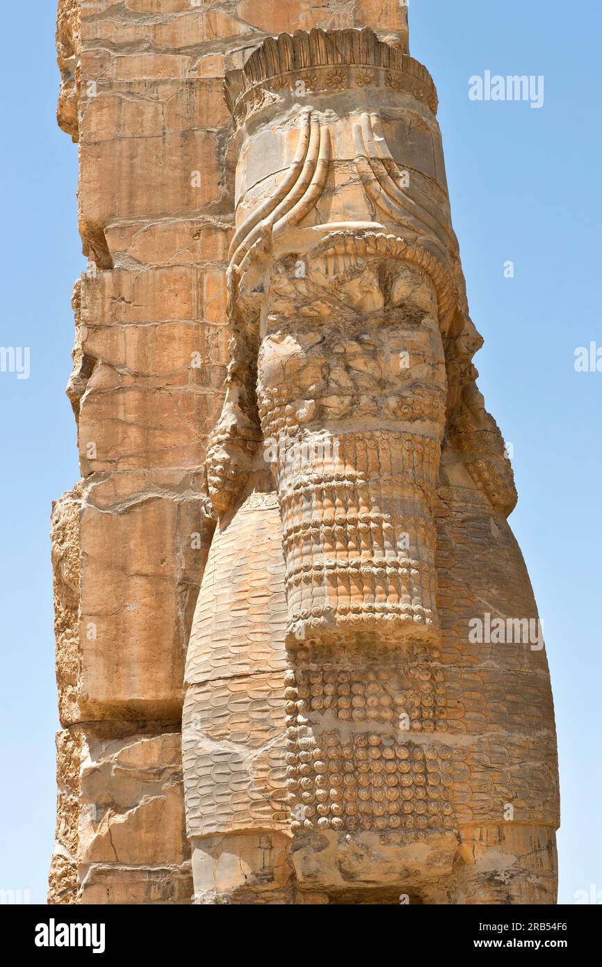 Gate of all nations. Persepolis archaeological site. Iran Stock Photo