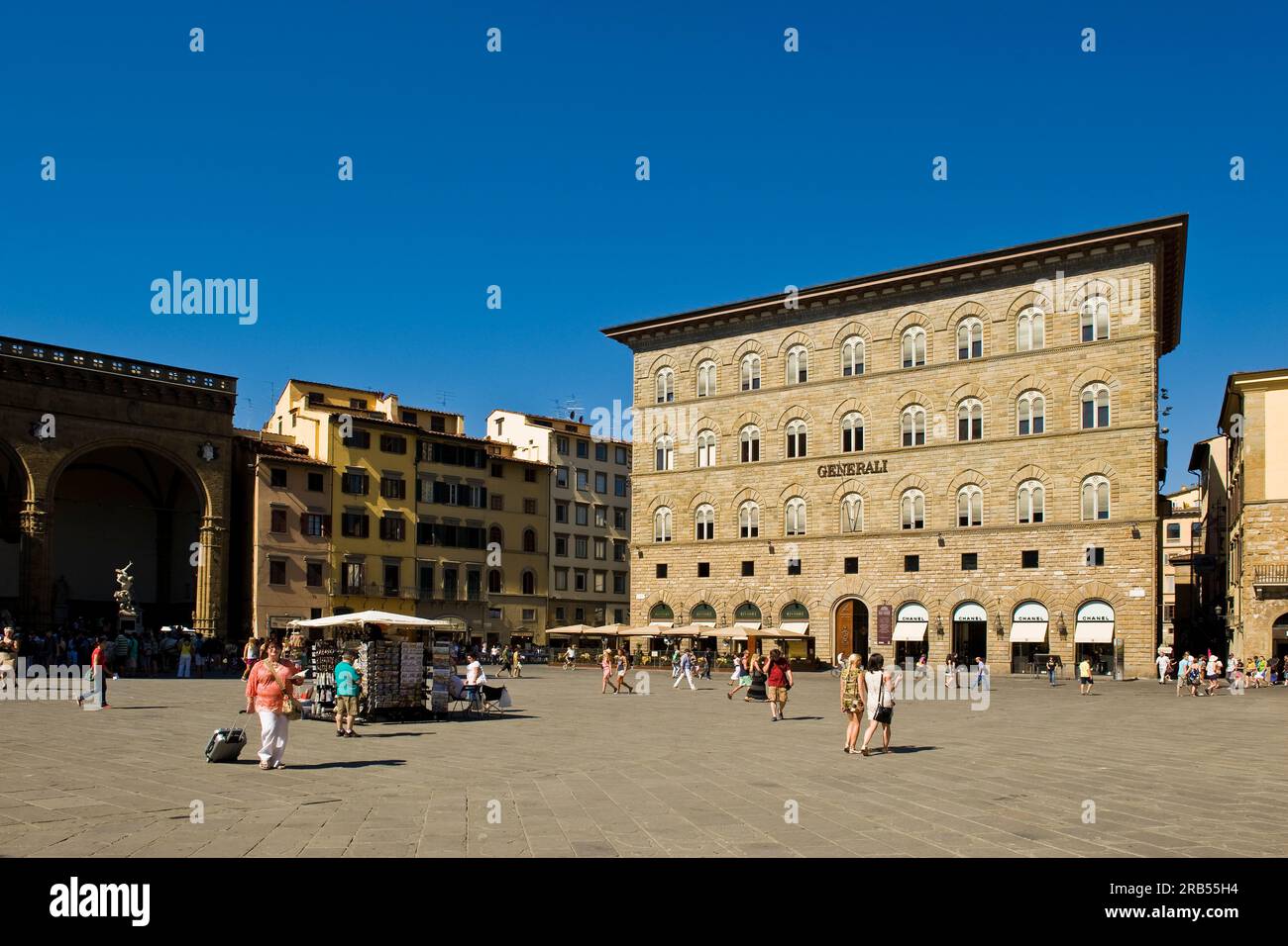 Palazzo delle assicurazioni generali. piazza della signoria. Florence. Tuscany Stock Photo