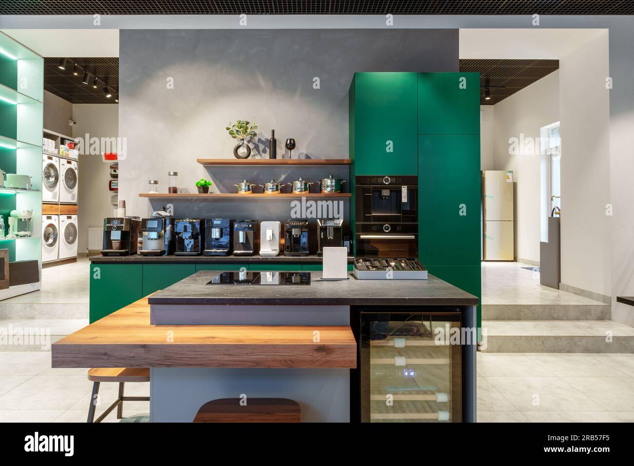 Interior of premium home appliance store in a mall Stock Photo Alamy