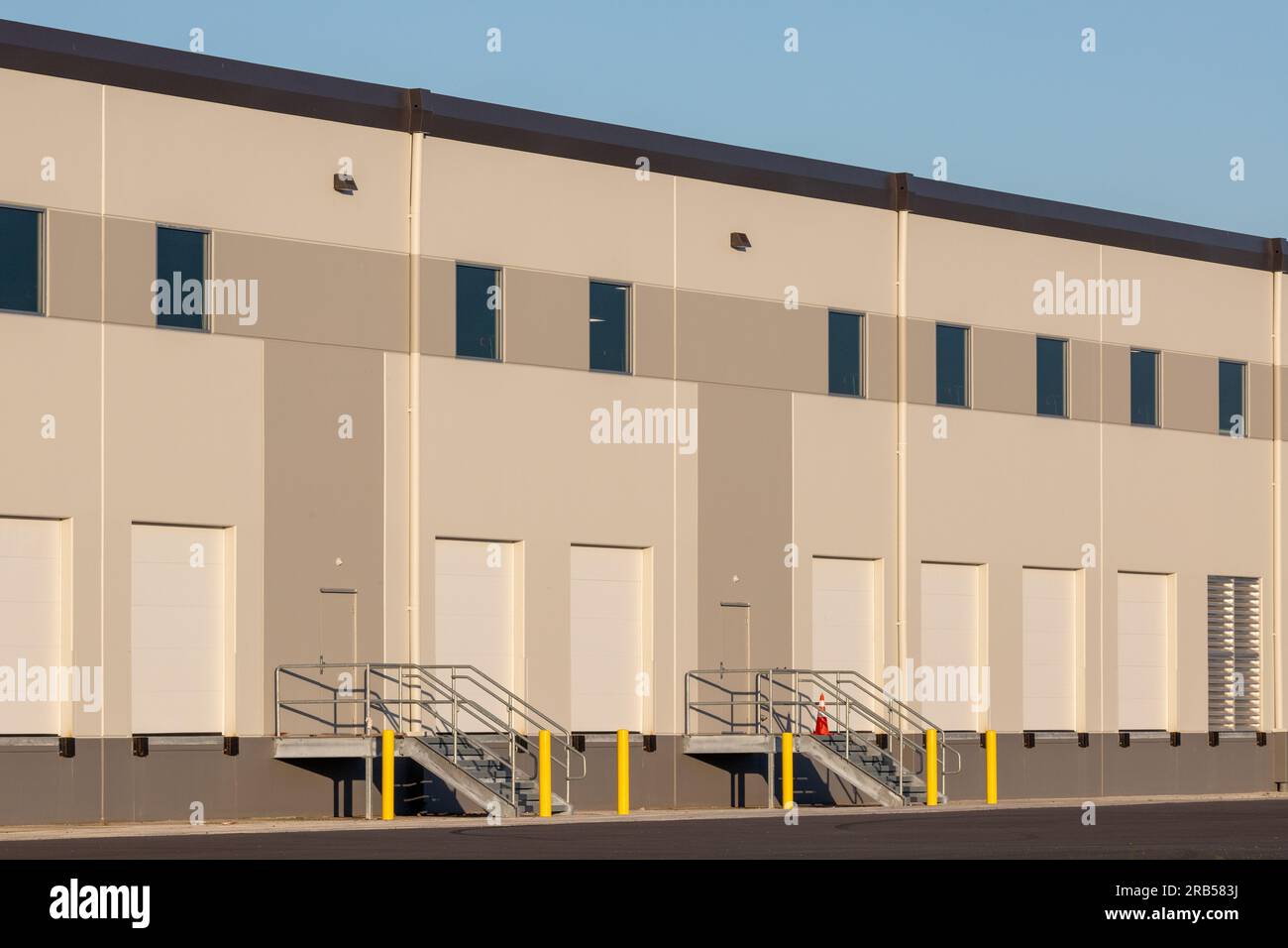 Loading dock in a industrial office park building Stock Photo Alamy