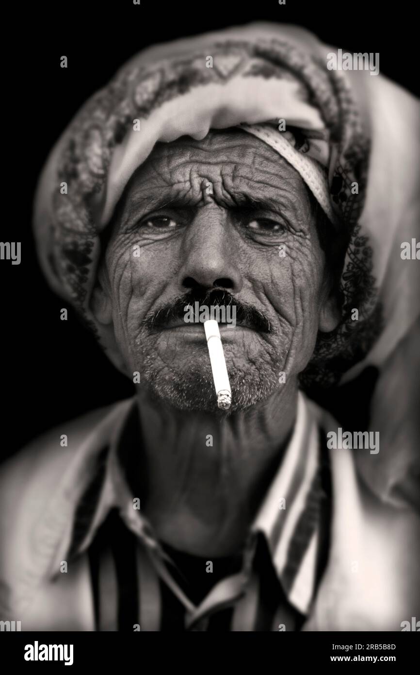 old man in kairouan, tunisia, africa Stock Photo