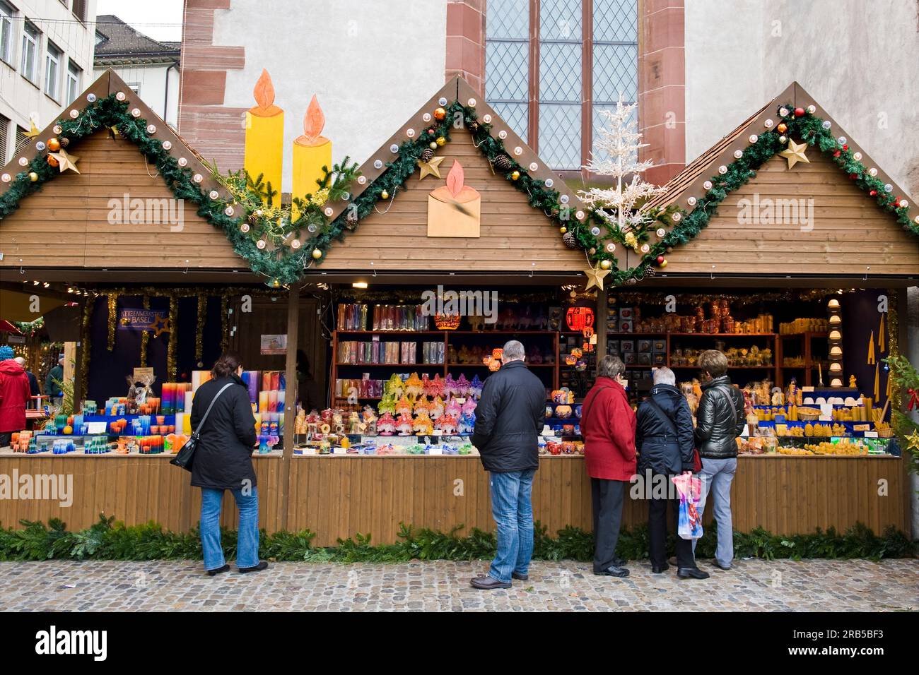 Christmas Markets. Basel. Switzerland Stock Photo