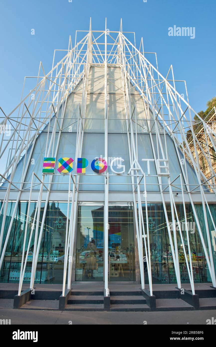 Expo Gate. Milan Stock Photo