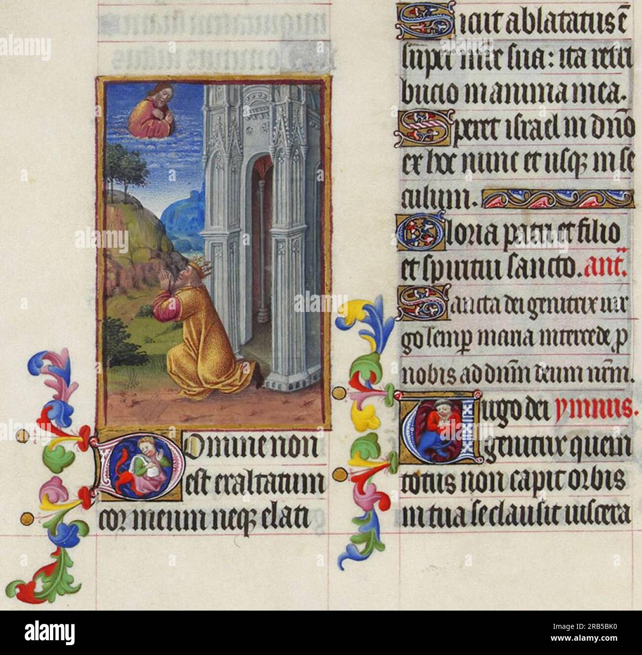 Psalm CXXX by Limbourg brothers Stock Photo - Alamy