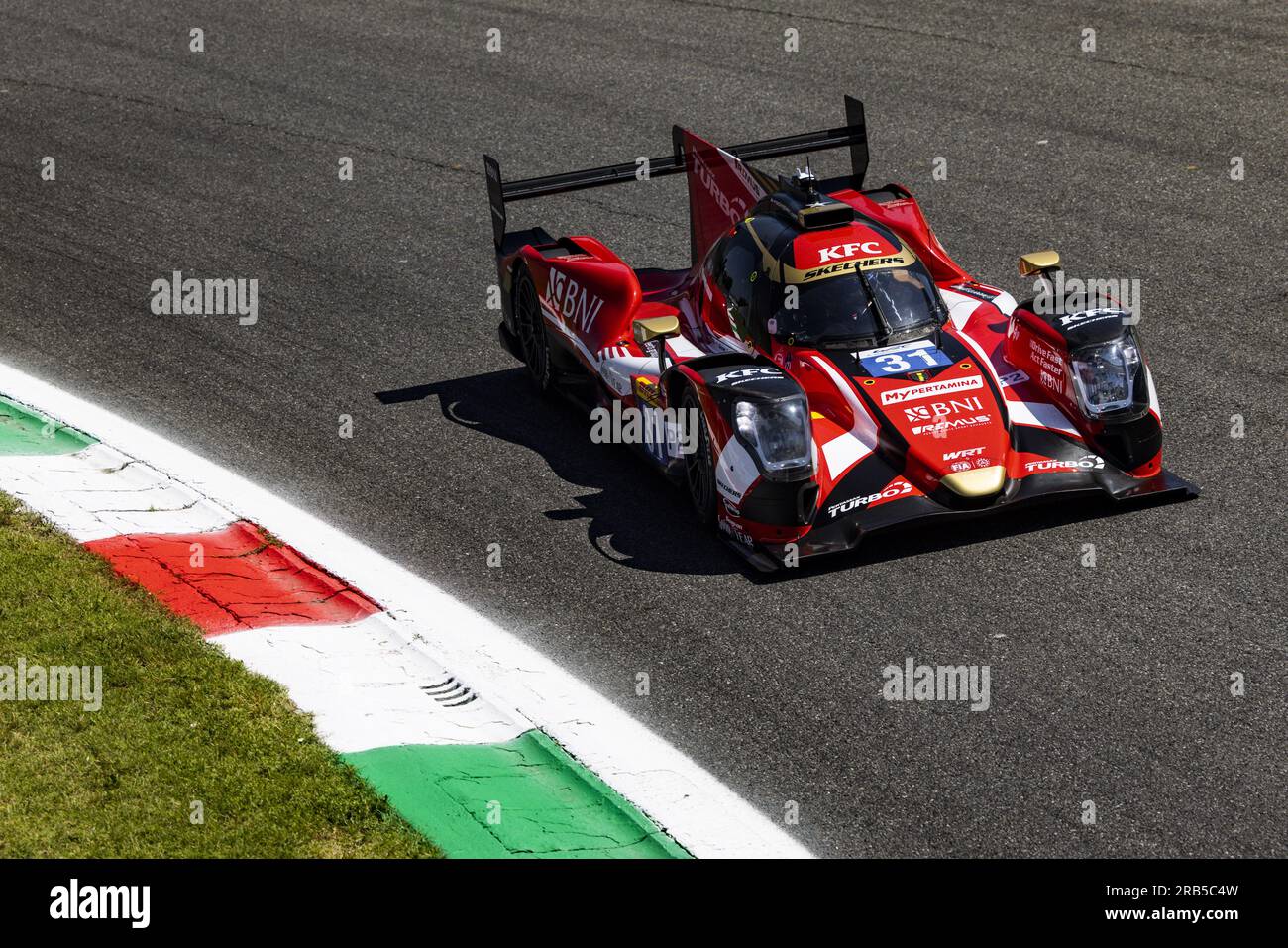 31 GELAEL Sean (idn), HABSBURG-LOTHRINGEN Ferdinand (aut), FRIJNS Robin (nld), Team WRT, Oreca 07 - Gibson, action during the 6 Hours of Monza 2023, 3rd round of the 2023 FIA World Endurance Championship, from July 7 to 9, 2023 on the Autodrome Nazionale di Monza, in Monza, Italy Credit: Independent Photo Agency Srl/Alamy Live News Stock Photo