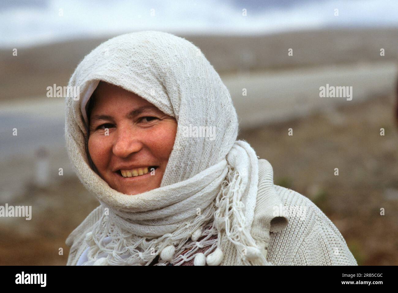 Turkish Woman with Chador. Central Anatolia Stock Photo