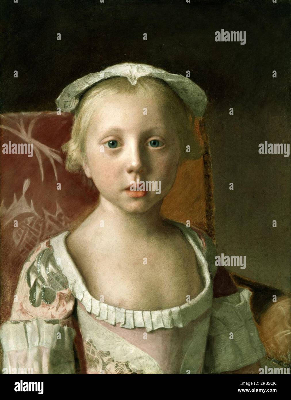 Portrait of Princess Louisa of Great Britain 1754 by Jean-Étienne ...