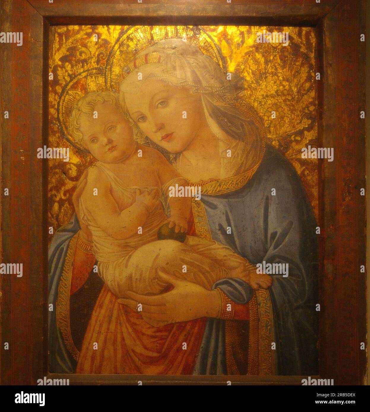 Madonna and Child by Filippo Lippi Stock Photo