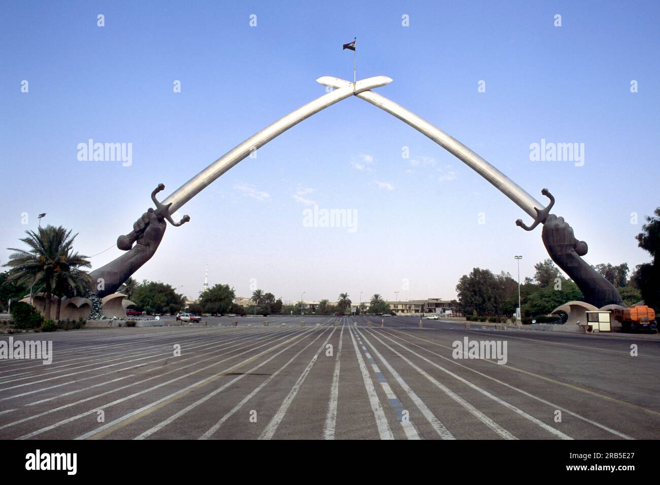 The Swords of Qadisiyah . Also Called The Hands of Victory. Baghdad. Iraq. Asia Stock Photo Alamy