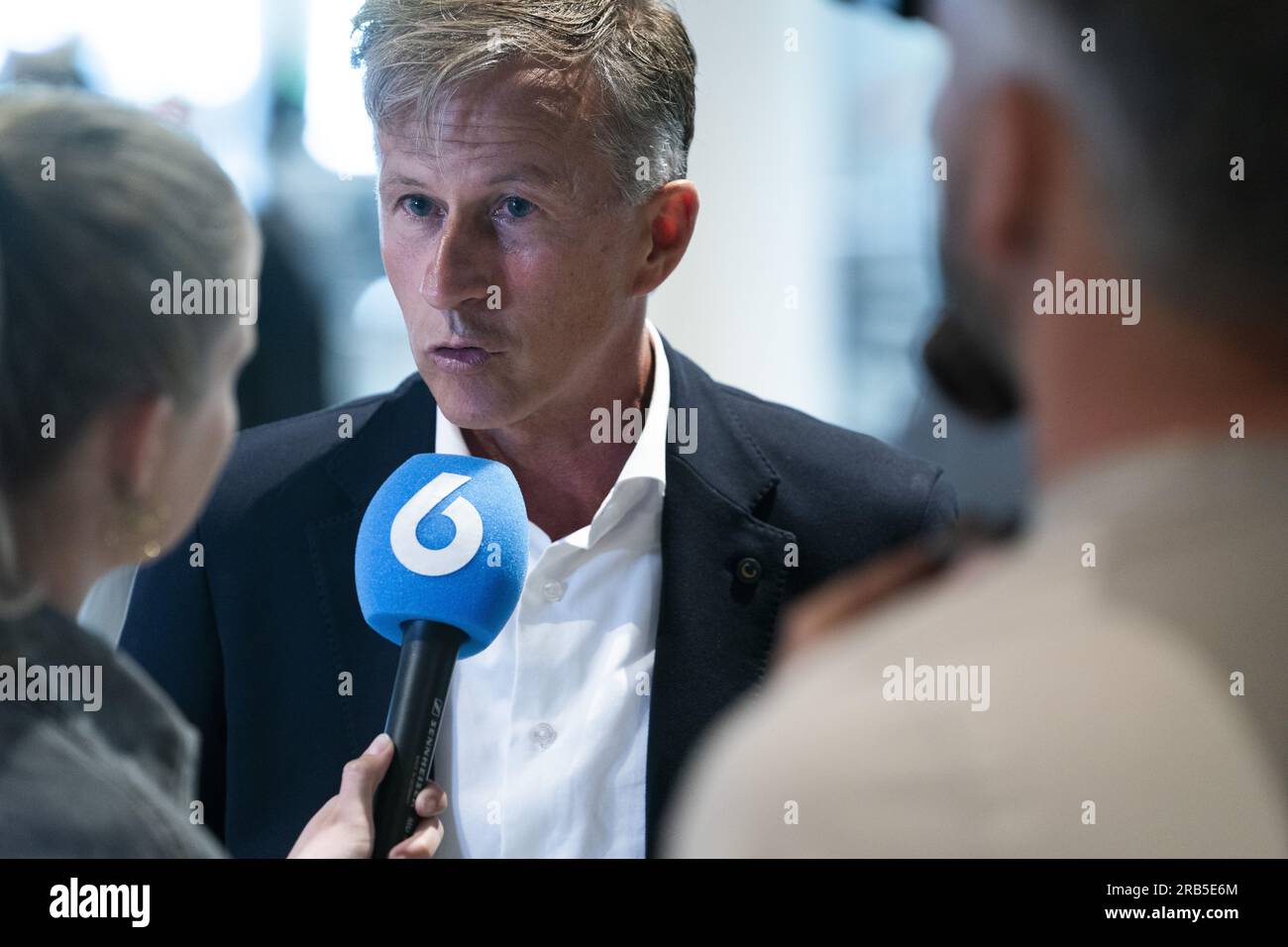 SCHIPHOL - National coach Andries Jonker during the farewell moment at Schiphol airport for the Dutch women's football team. The world championship is played in New Zealand and Australia. ANP JEROEN JUMELET Credit: ANP/Alamy Live News Stock Photo