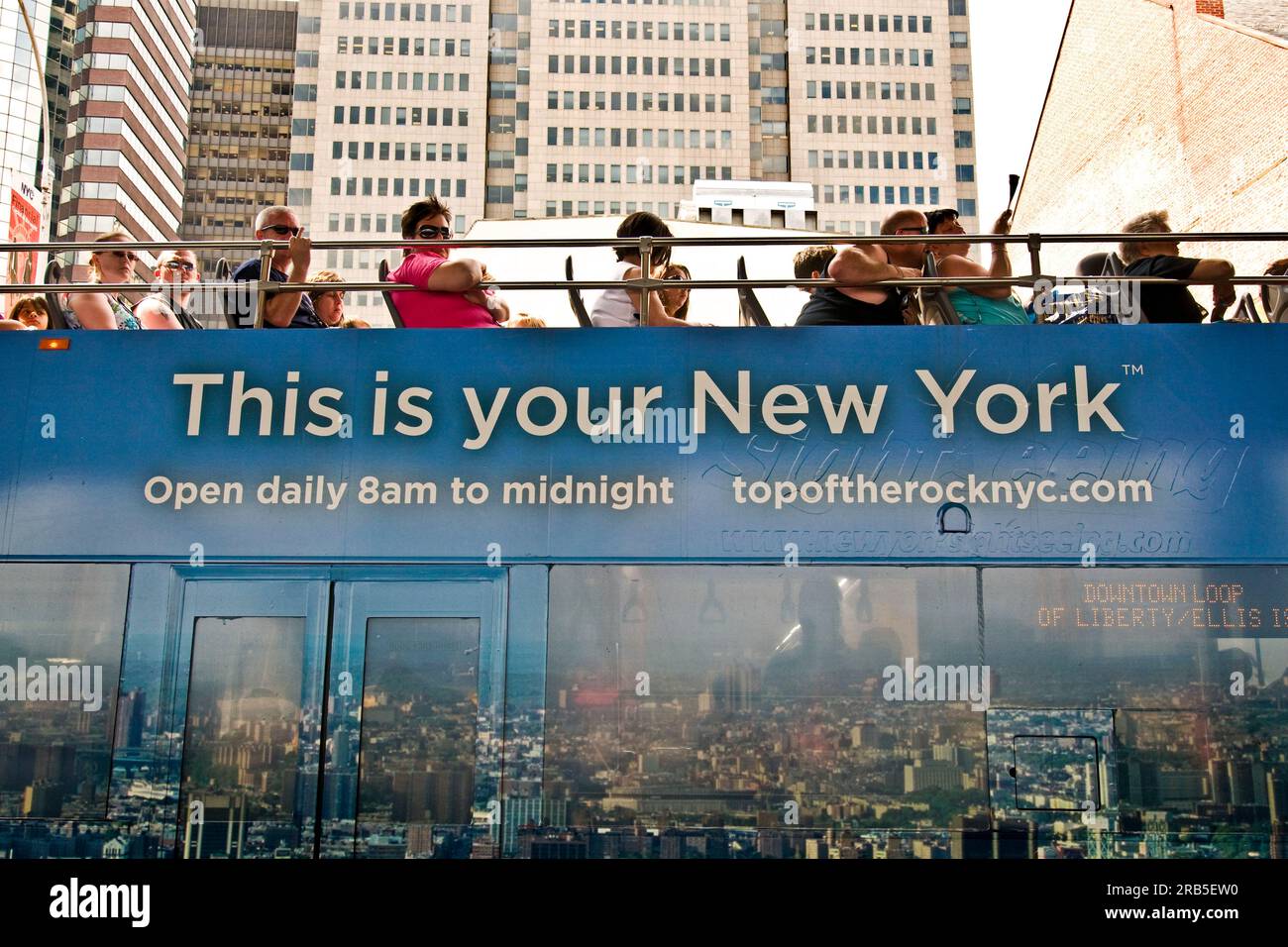 Tourist Bus. Manhattan. New York City. Usa Stock Photo - Alamy