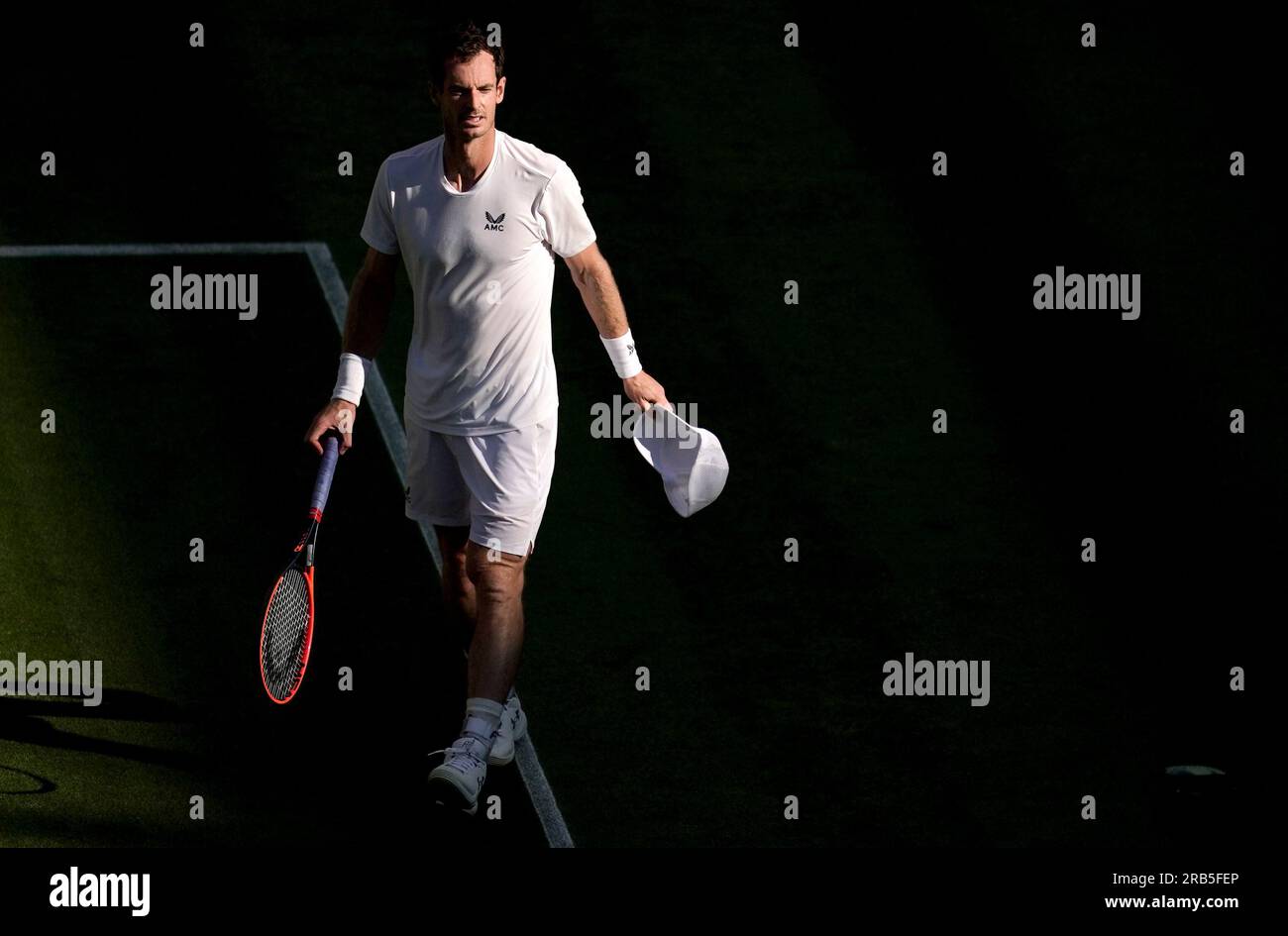Andy Murray After His Defeat To Stefanos Tsitsipas On Day Five Of The andy-murray-after-his-defeat-to-stefanos-tsitsipas-on-day-five-of-the