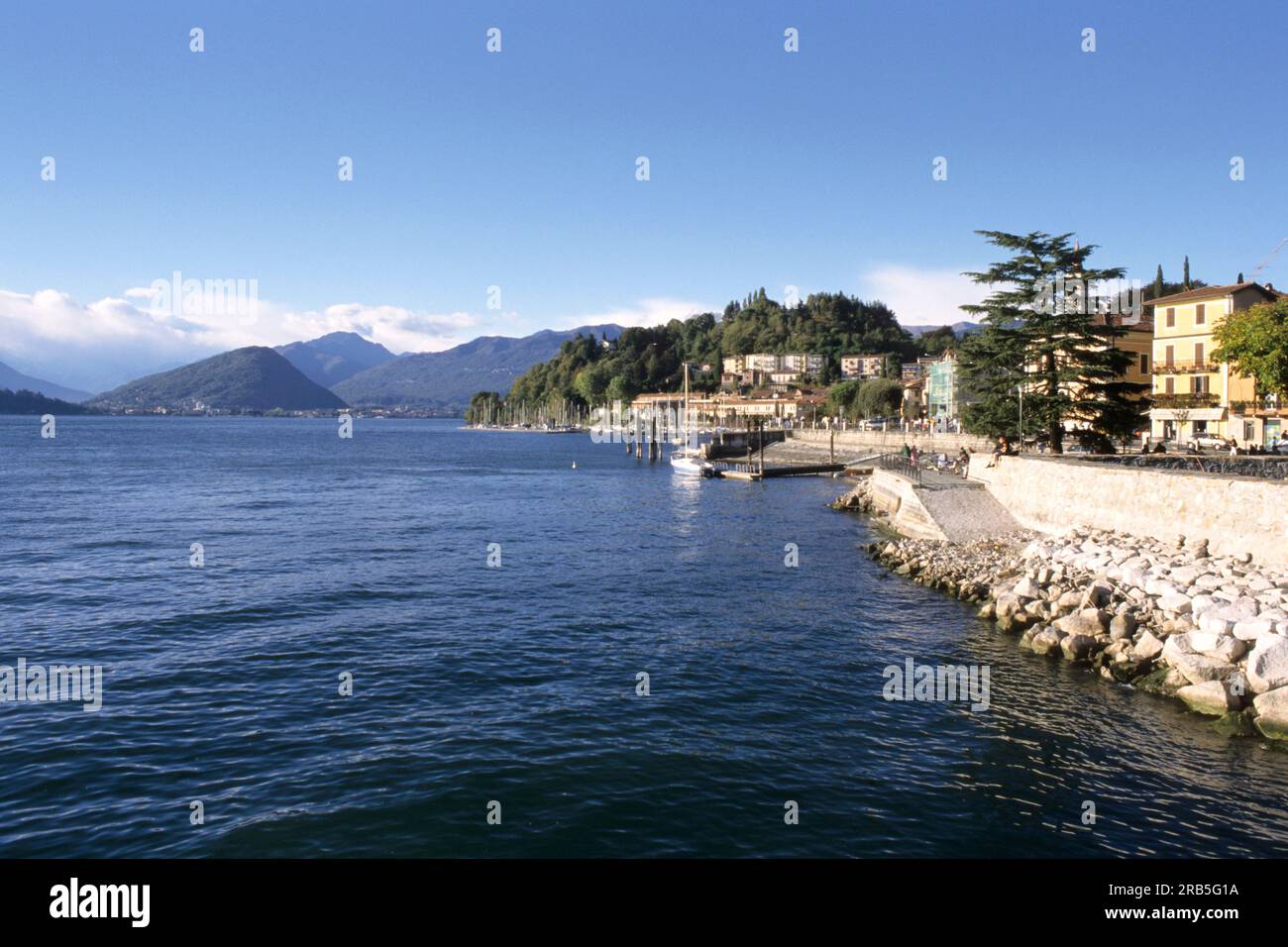 Laveno-mombello. Lago Maggiore. Lombardy. Italy Stock Photo