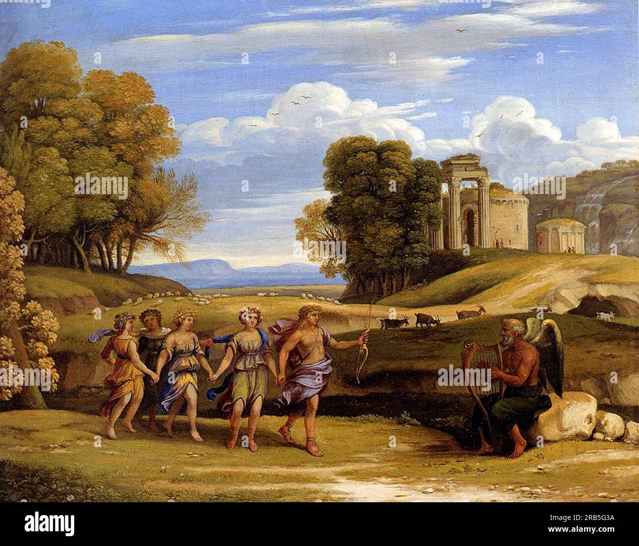 The Dance Of The Seasons by Claude Lorrain Stock Photo