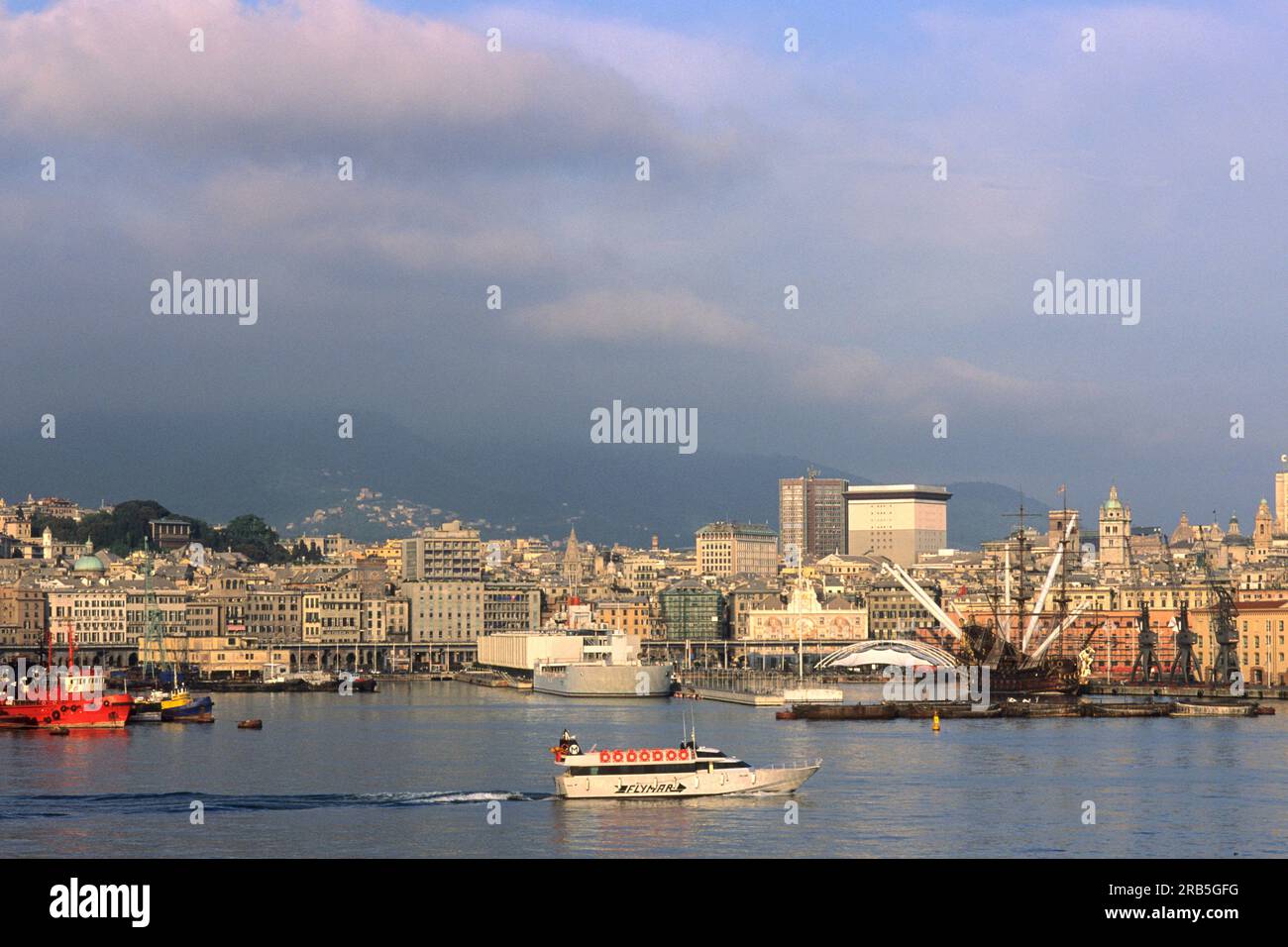 Harbour. Genoa. Liguria. Italy Stock Photo