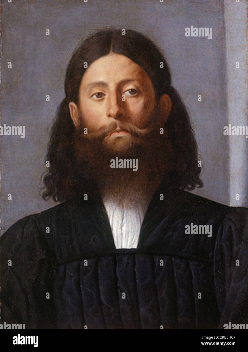 Portrait of a bearded man (Giorgione Barbarelli) c.1512; Italy by Lorenzo Lotto Stock Photo