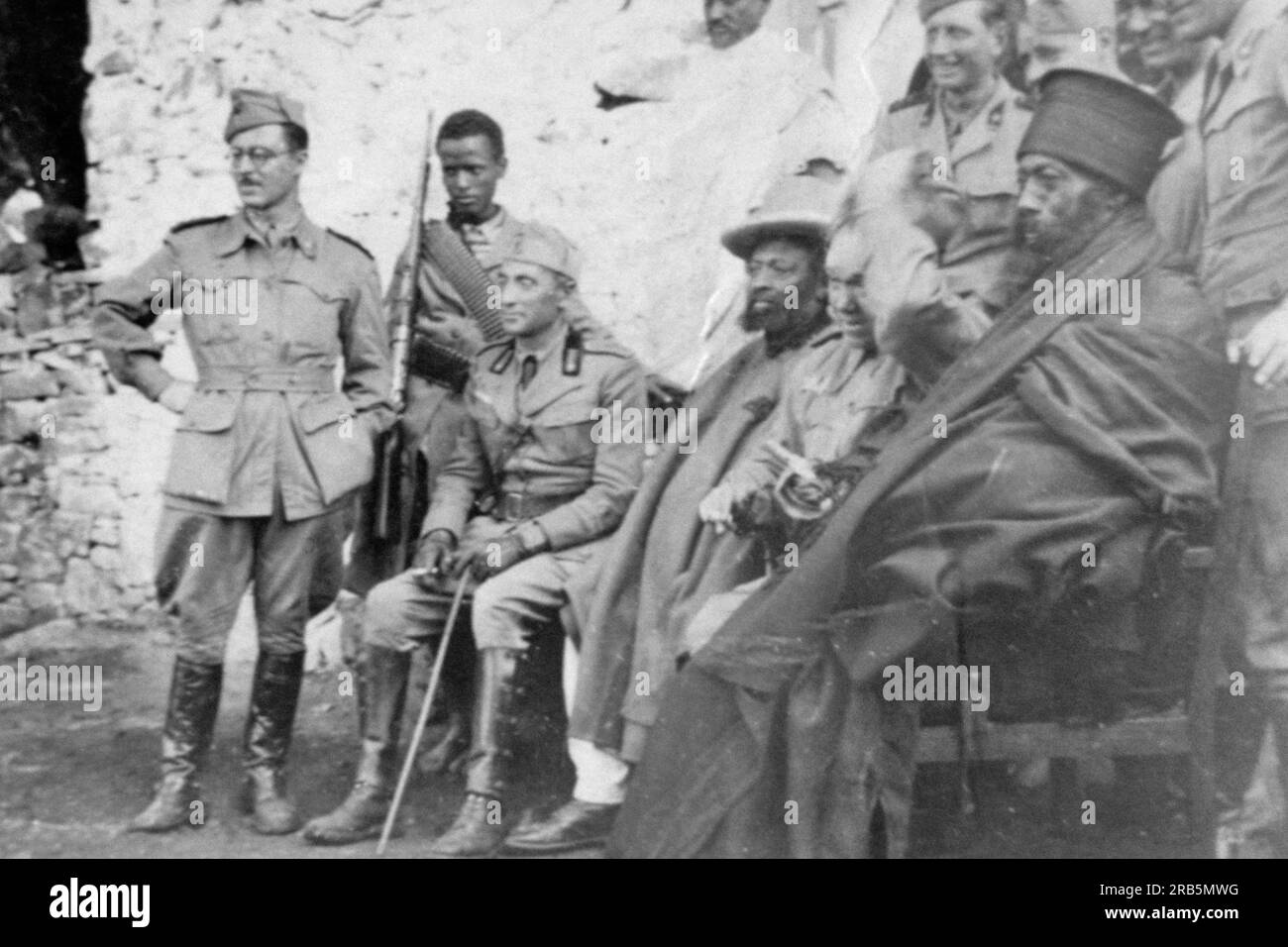 Italian Invasion in Abyssinia. Africa. 1935 Stock Photo