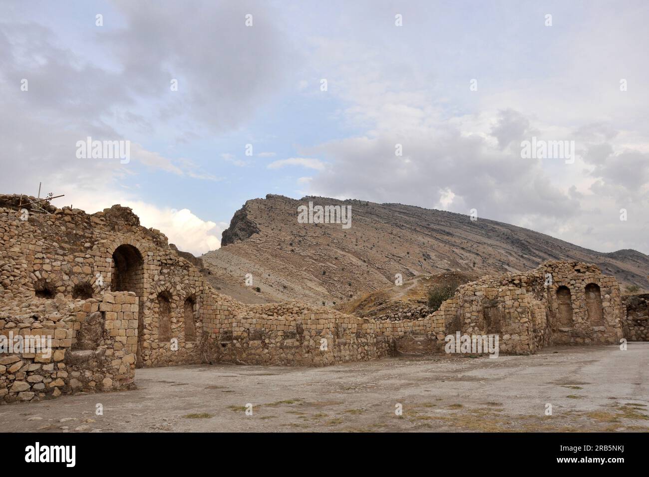 Iran. Bishapur. Fire Temple Stock Photo - Alamy