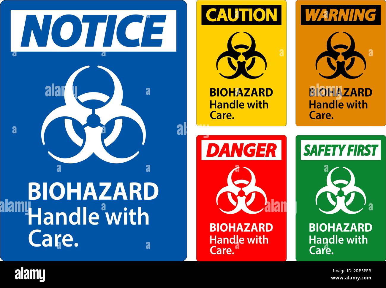 Biohazard Warning Label Biohazard, Handle With Care Stock Vector Image