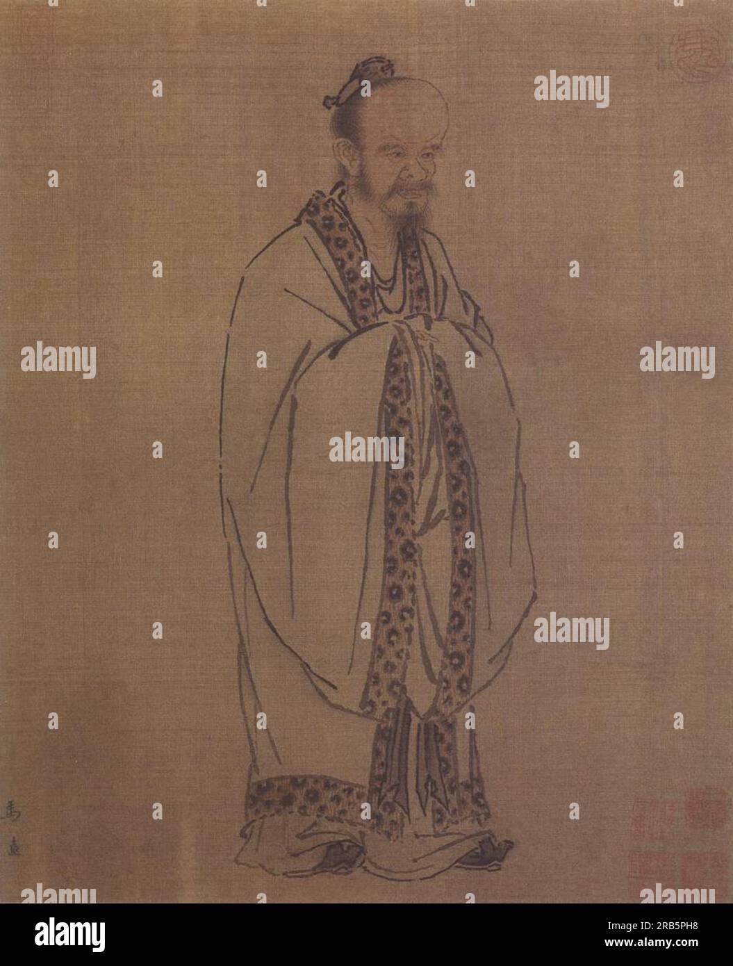 Confucius by Ma Yuan Stock Photo