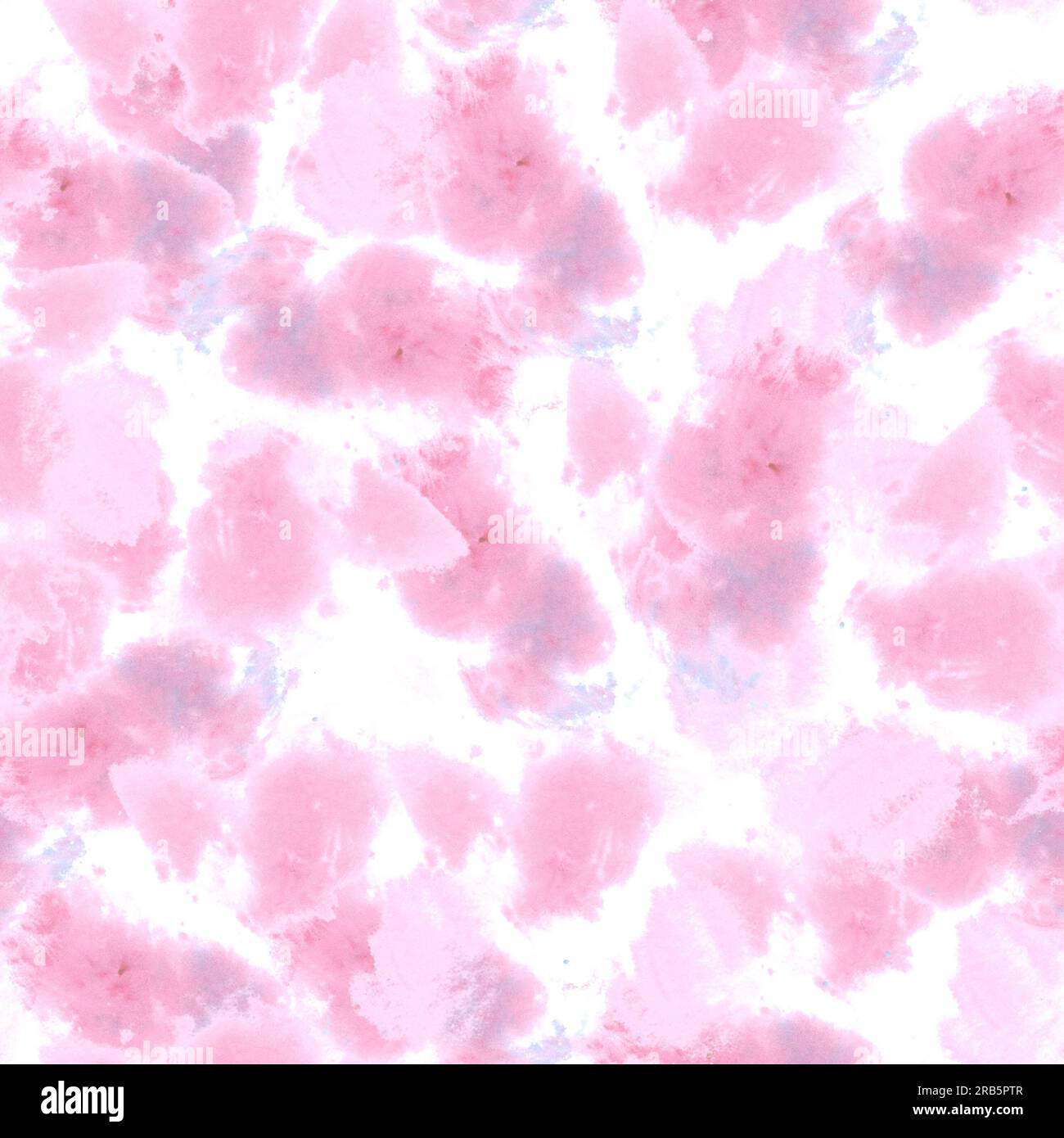 Watercolor Seamless Pattern Hand painted illustration pink spots and ...